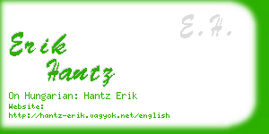erik hantz business card